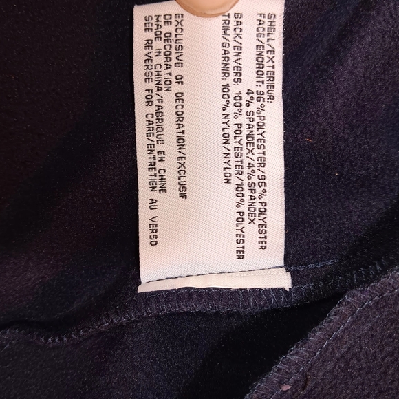 DKNY Navy wind jacket fleece lined - Picture 6 of 11